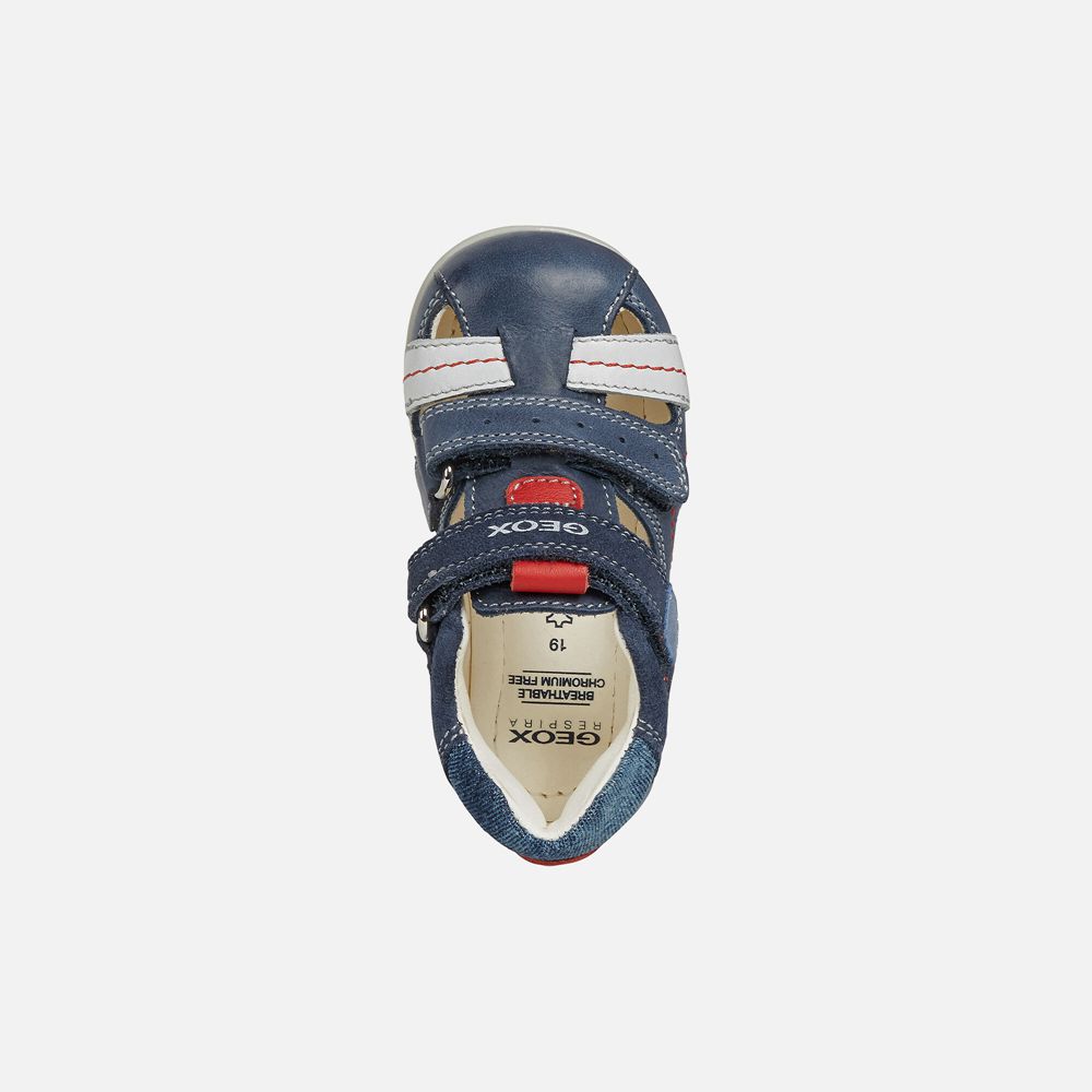 Sandalias Geox Bebe Azul Marinho - Kaytan Boy - JDSLV5482